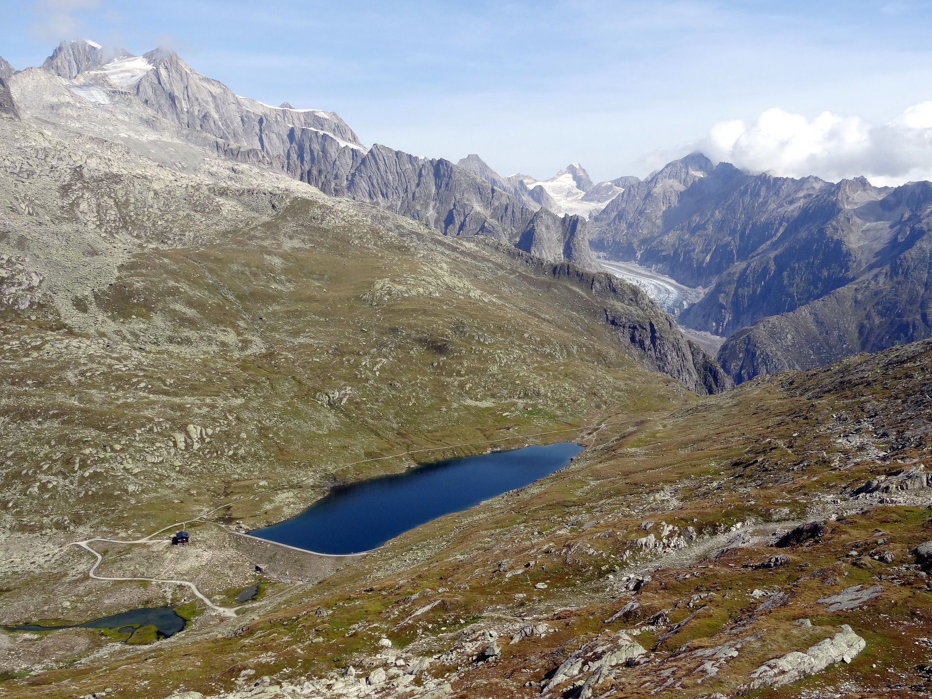 Marjela reservoir, Aletsch Glacier